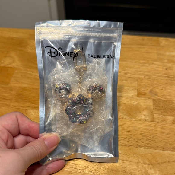 Baublebar Disney Gold Mickey Donut Keychain with Multicolor Accents - Picture 5 of 6